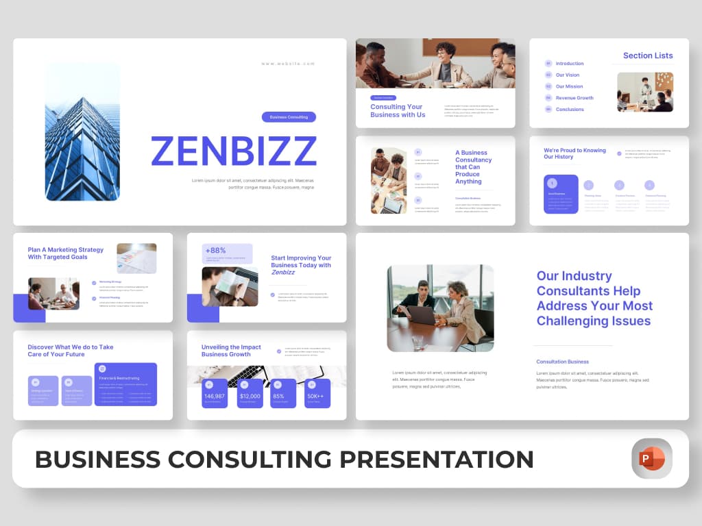 Zenbizz - Business Consulting PowerPoint Template 