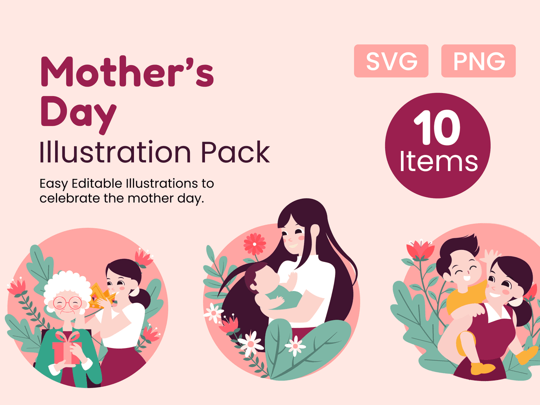 Mother’s Day Illustration Pack 