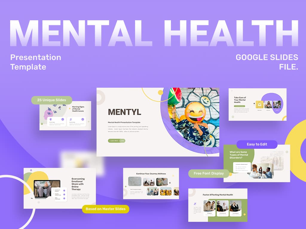 Mental Health Presentation Google Slides Template