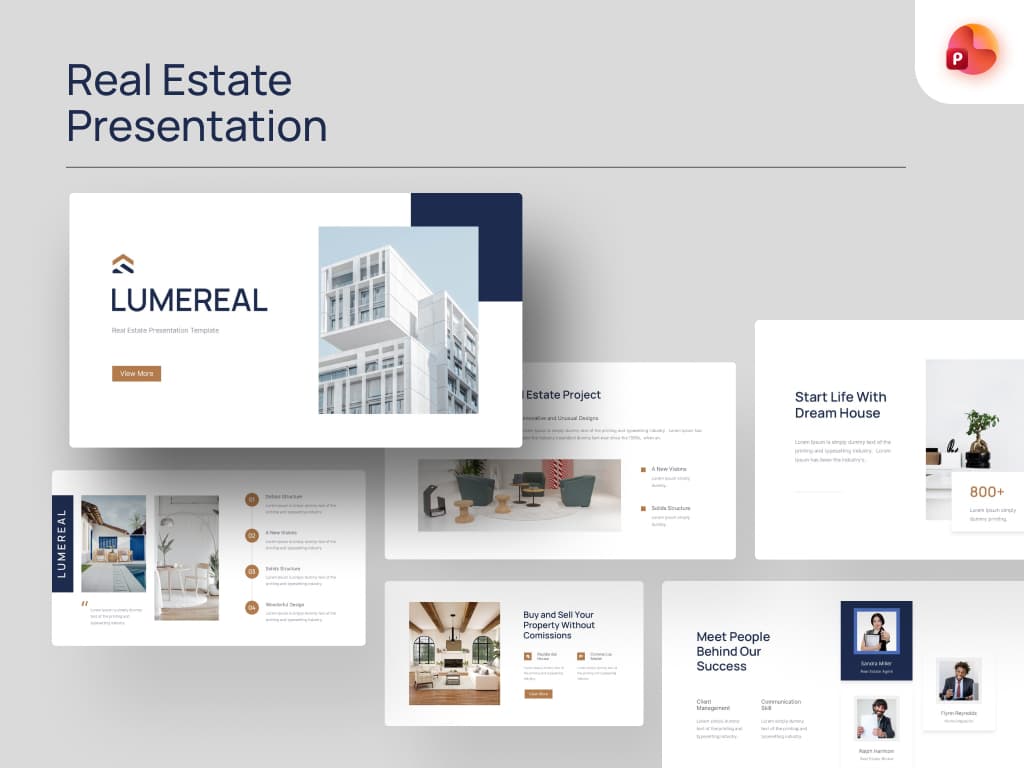 Lumereal - Real Estate PowerPoint Presentation 