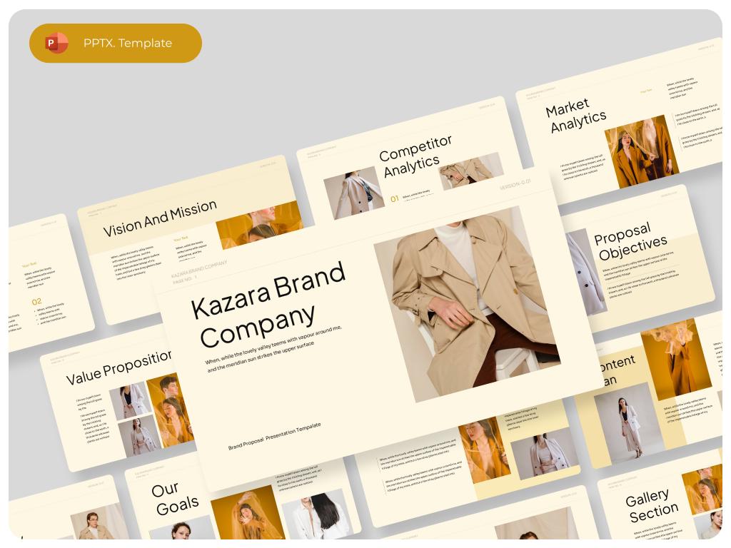 Kazara- Brand Proposal PowerPoint Template