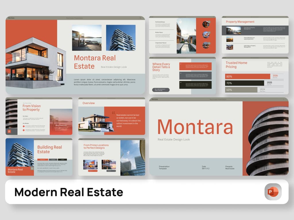 Montara – Modern Real Estate PowerPoint Template