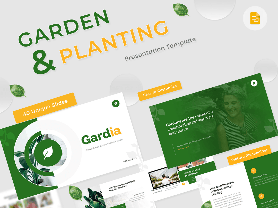 Gardia - Garden & Planting Google Slides Template