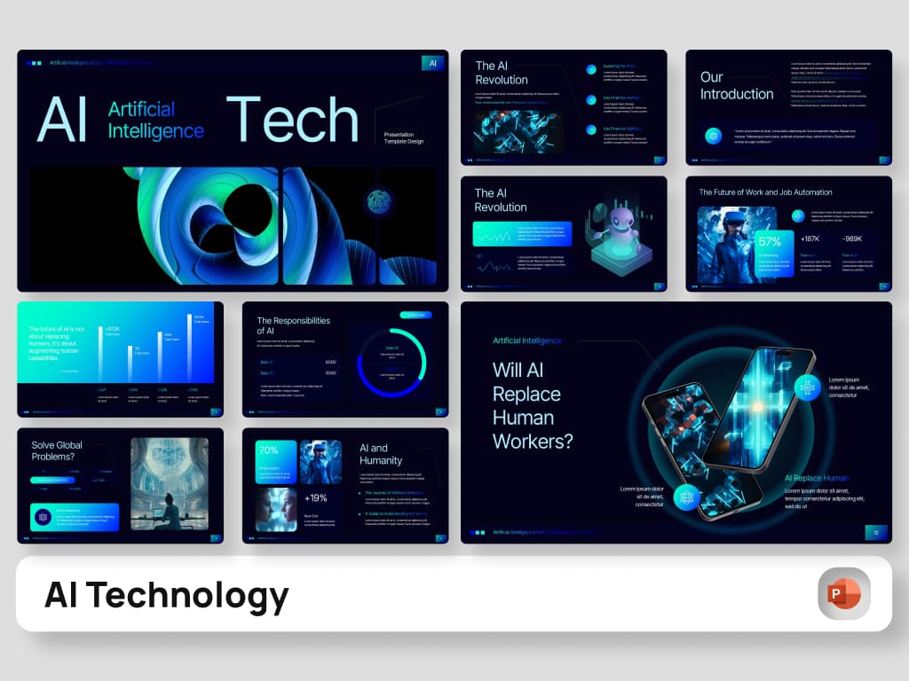 AI Technology PowerPoint Presentation Template