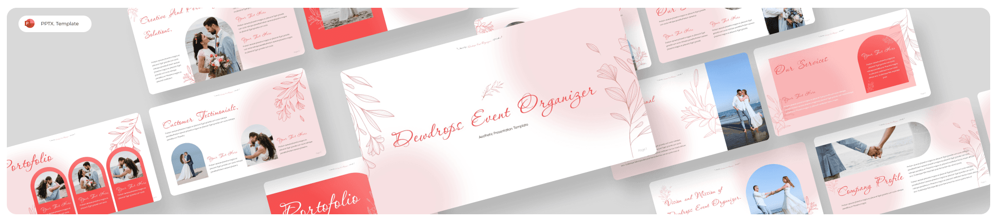 Dewdrops- Event Organizer PowerPoint Presentation 