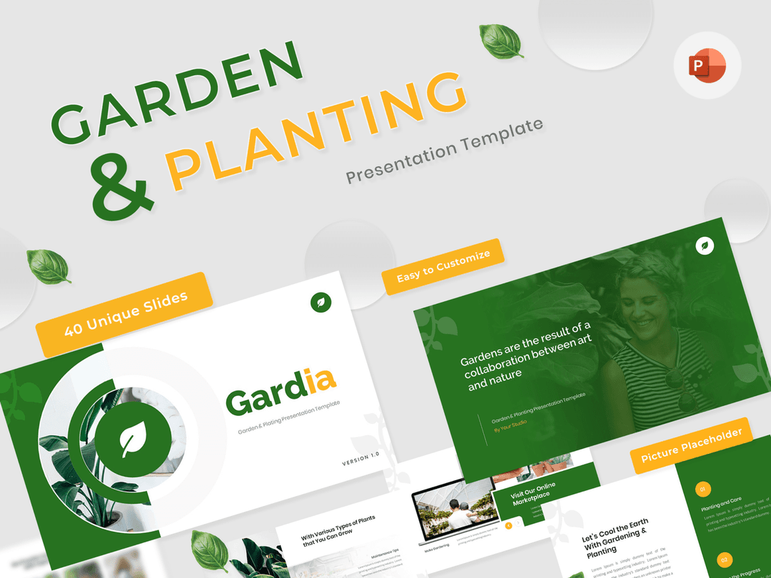 Gardia - Garden & Planting PowerPoint Template