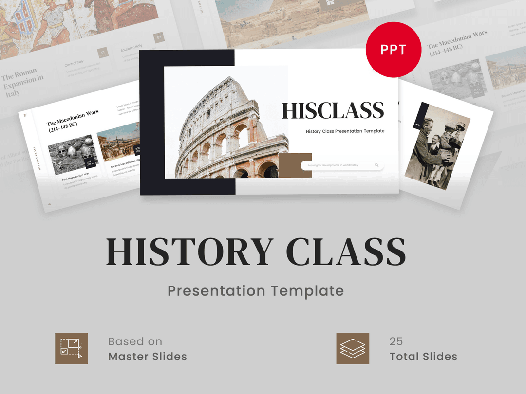 Hisclass - History Class PowerPoint Template