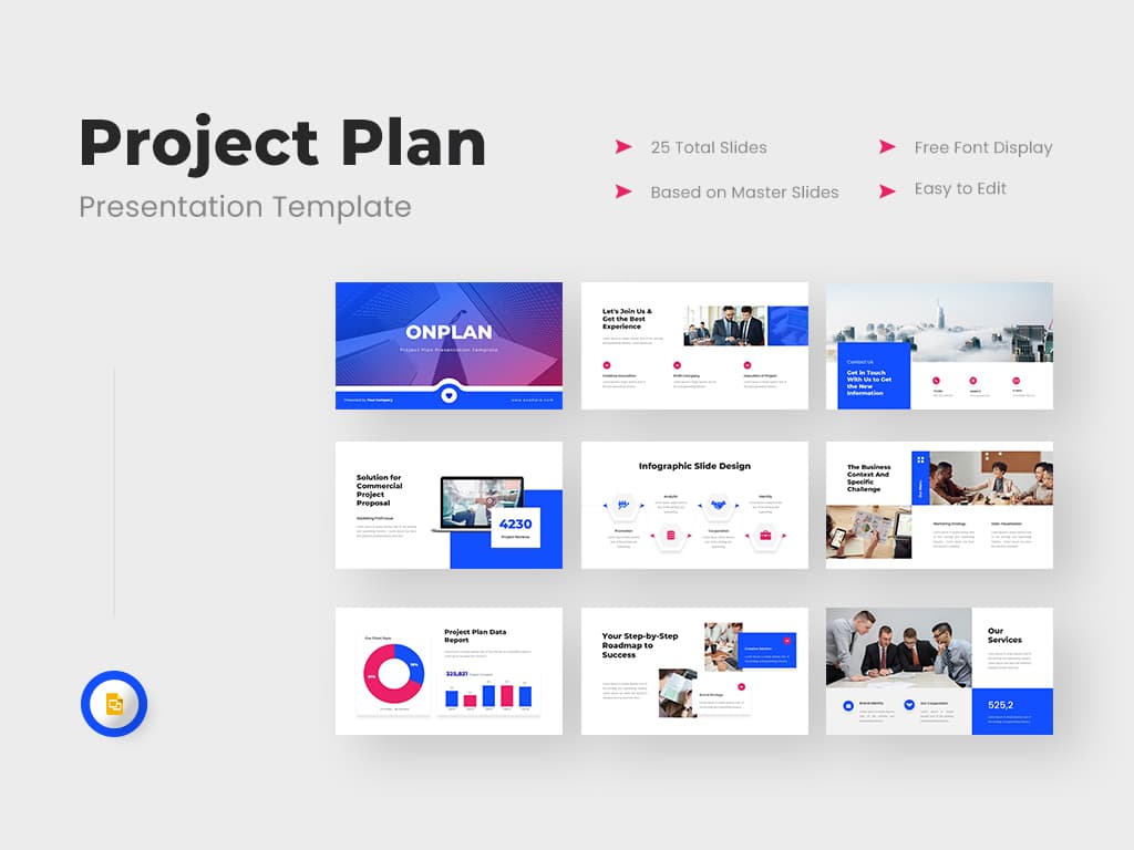 Onplan - Project Plan Google Slides Presentation 