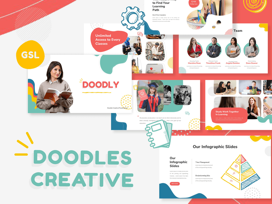 Doodly - Doodle Creative Google Slides Template