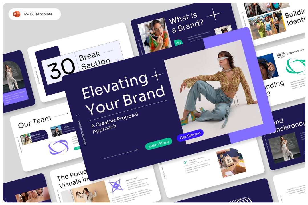 Elevating Your Brand PowerPoint Template