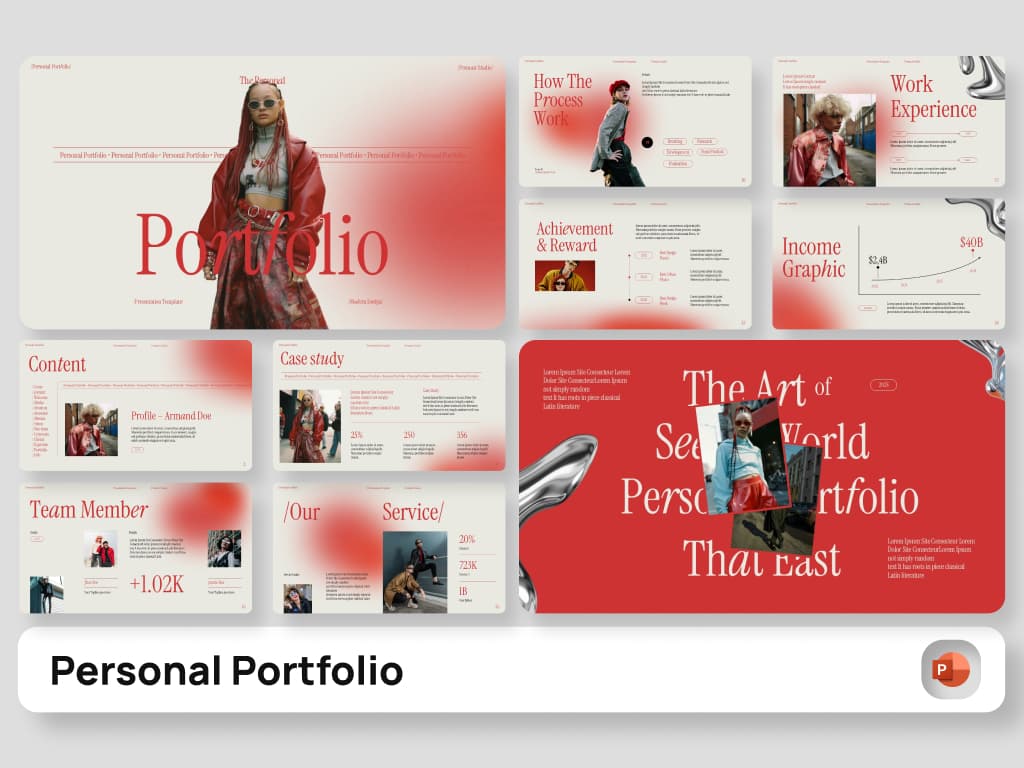 Persona Portfolio PowerPoint Template