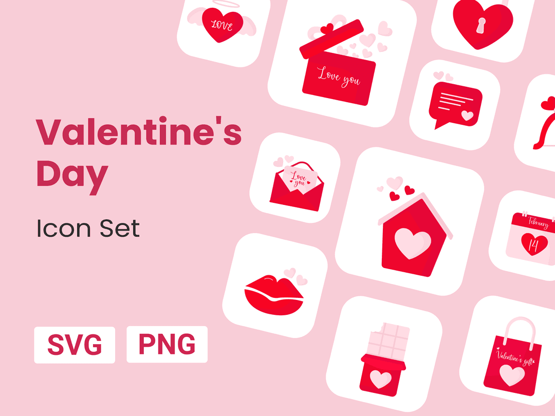 Valentine's day Icons Set