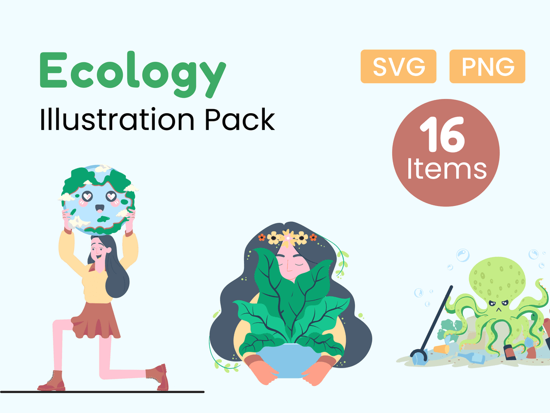 Ecology Illustration Pack 