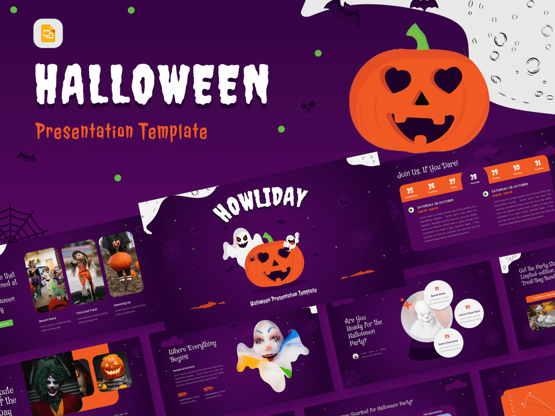 Howliday – Halloween Theme Google Slides Template