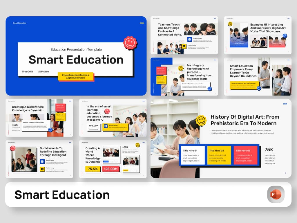 Smart Education PowerPoint Presentation Template