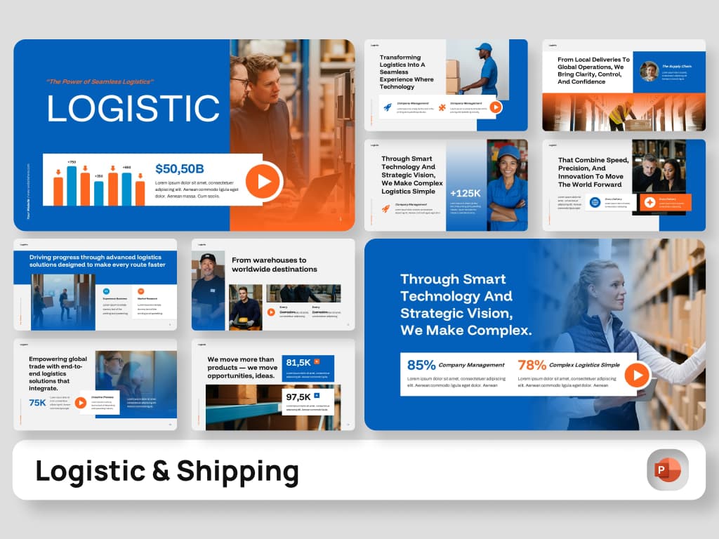 Logistic & Shipping PowerPoint Presentation 