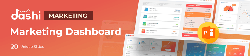 Dashi- Marketing Dashboard Report PowerPoint 