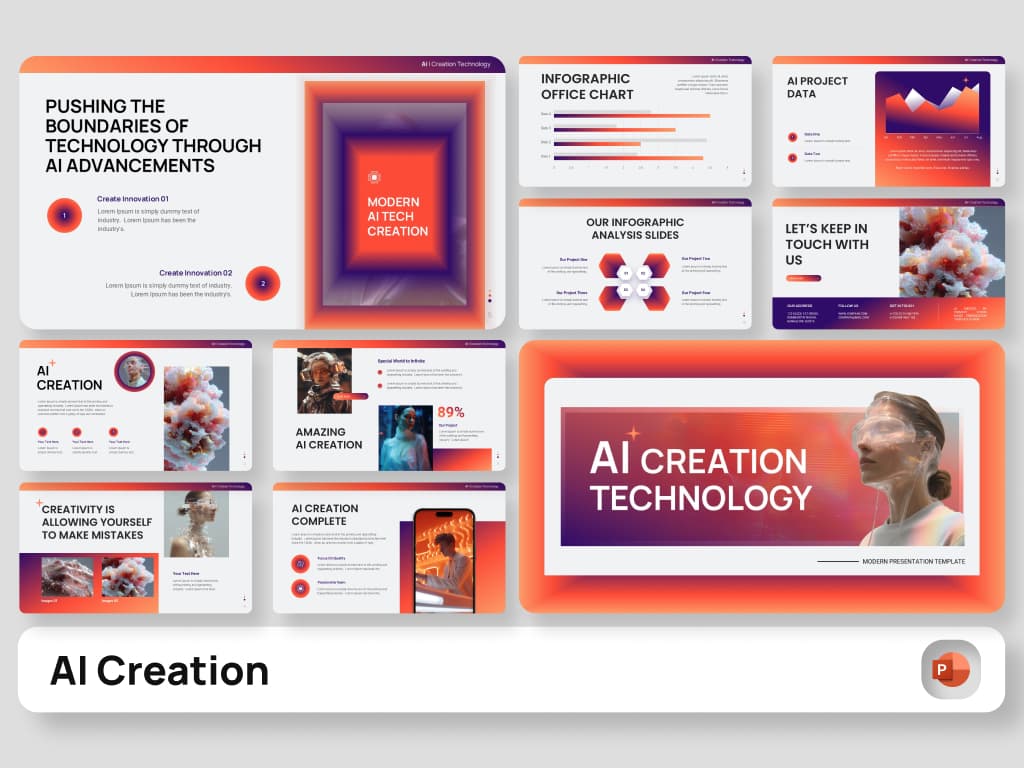 AI Creation Technology PowerPoint Presentation 