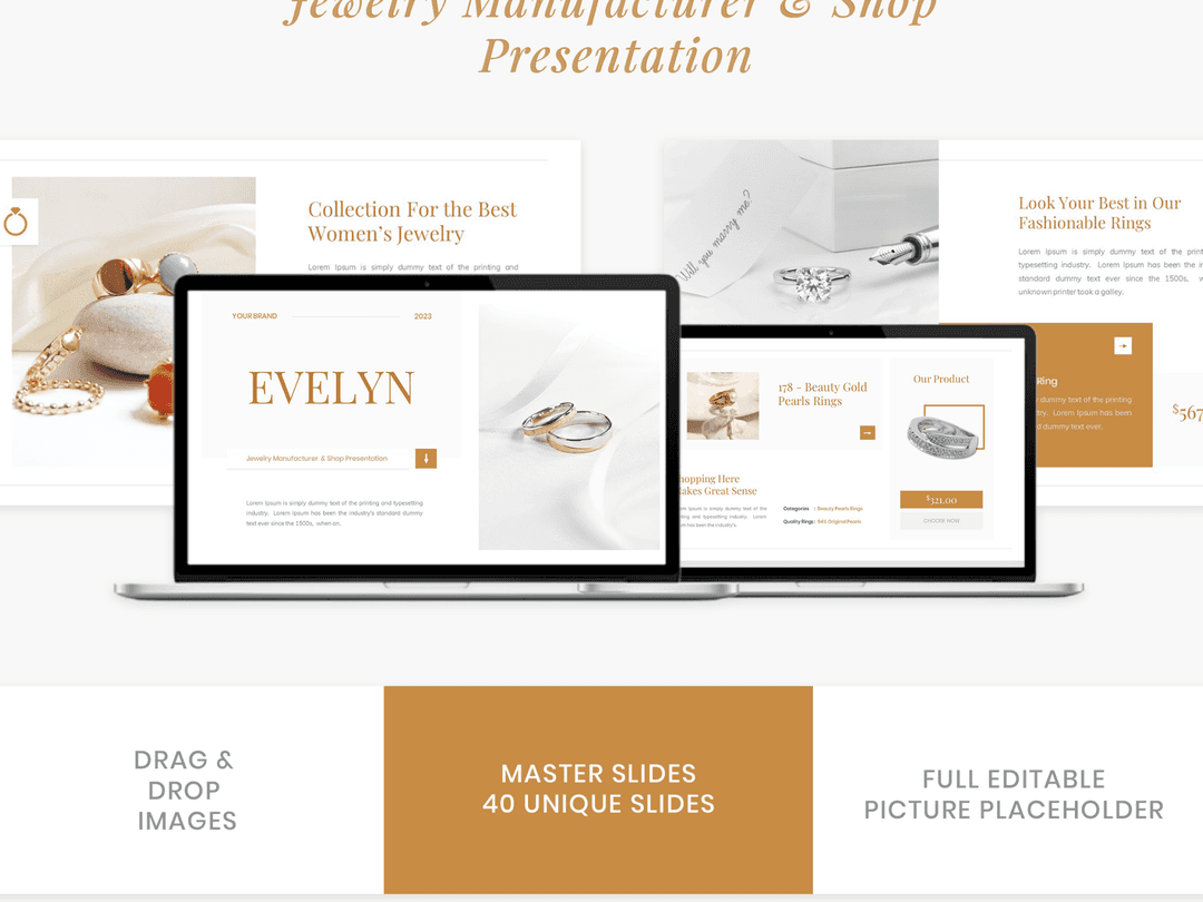 Evelyn - Jewelry Manufacturer & Shop Google Slides