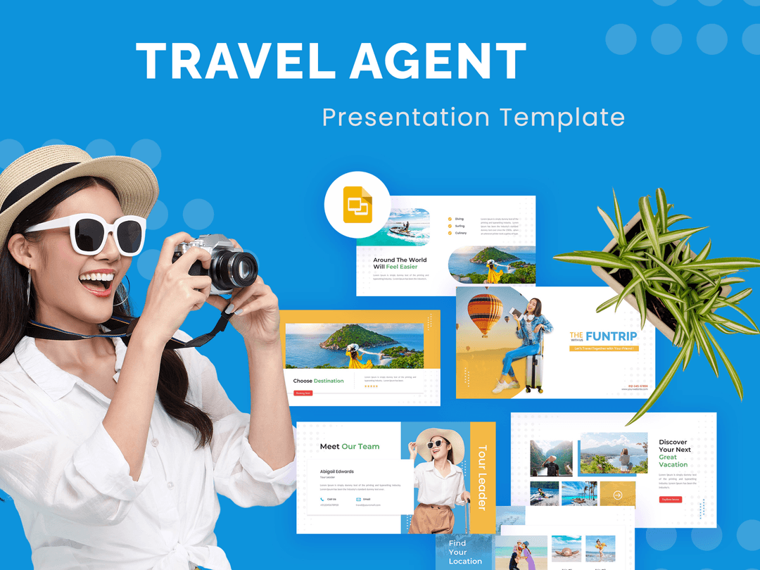 Funtrip - Travel Agent Google Slides Template