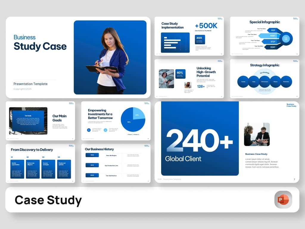 Business Case Study PowerPoint Template