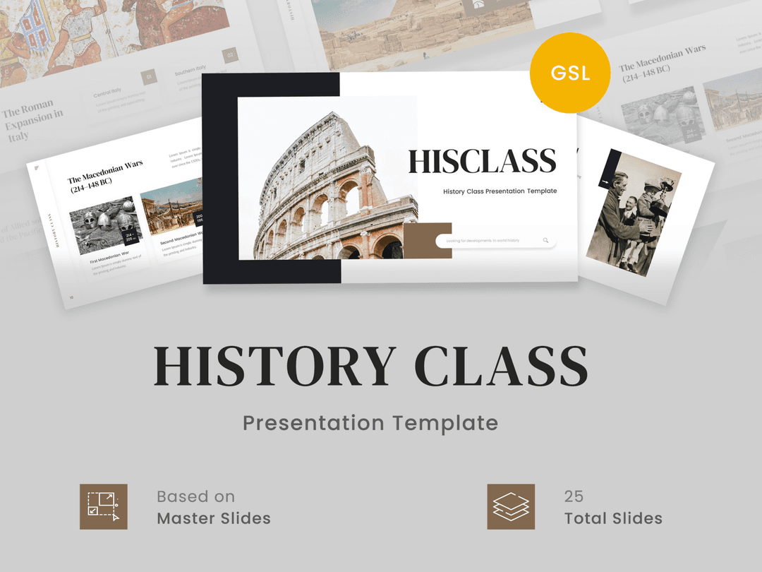 Hisclass - History Class Google Slides Template