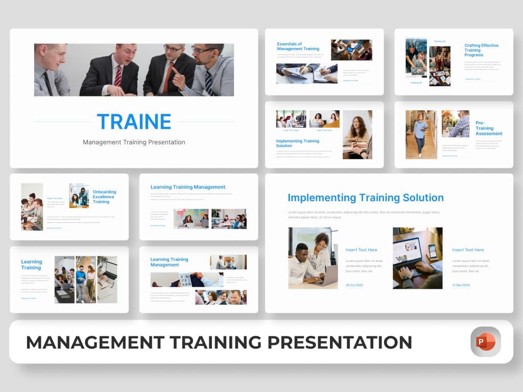 Traine - Management Training PowerPoint 