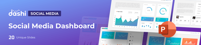 Dashi- Social Media Dashboard Report PowerPoint 