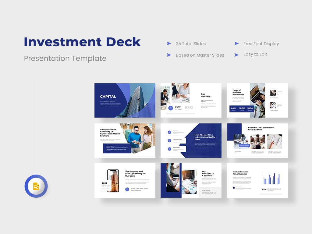 Capital - Investor Deck Google Slides Presentation