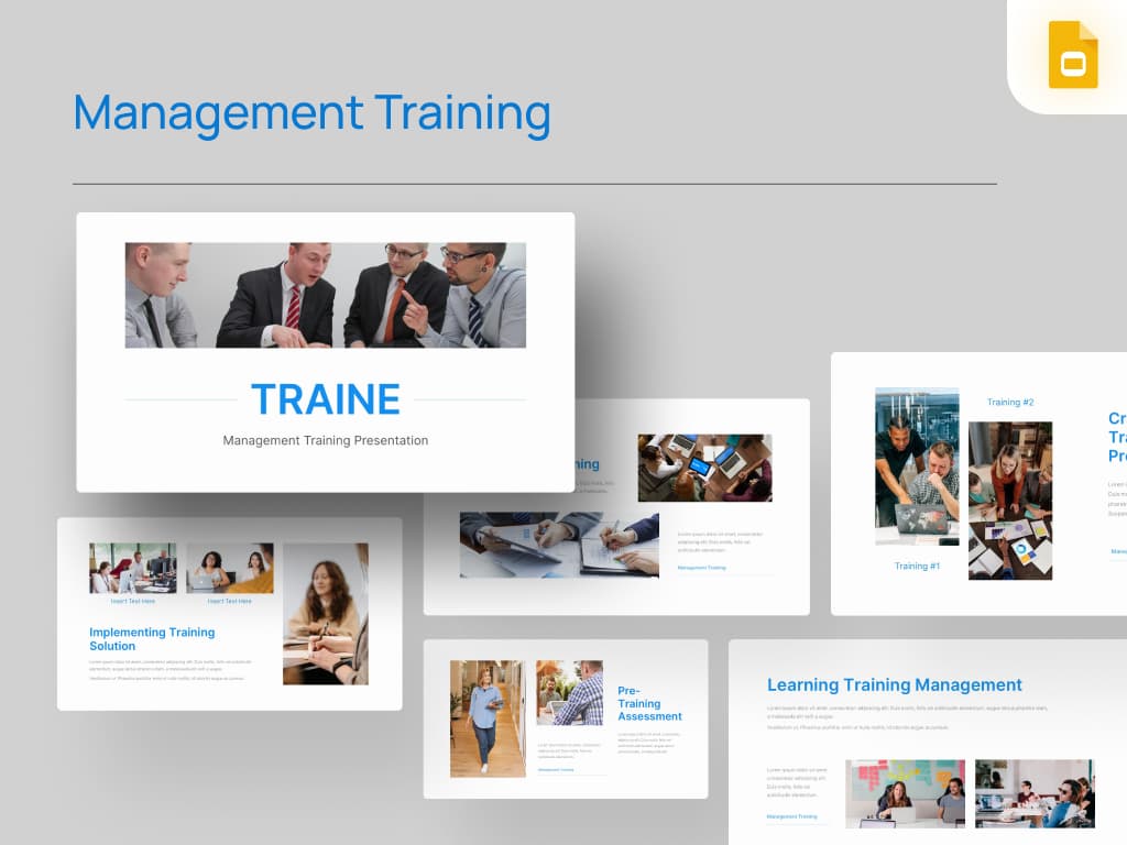 TRAINE Management Training Google Slides Template