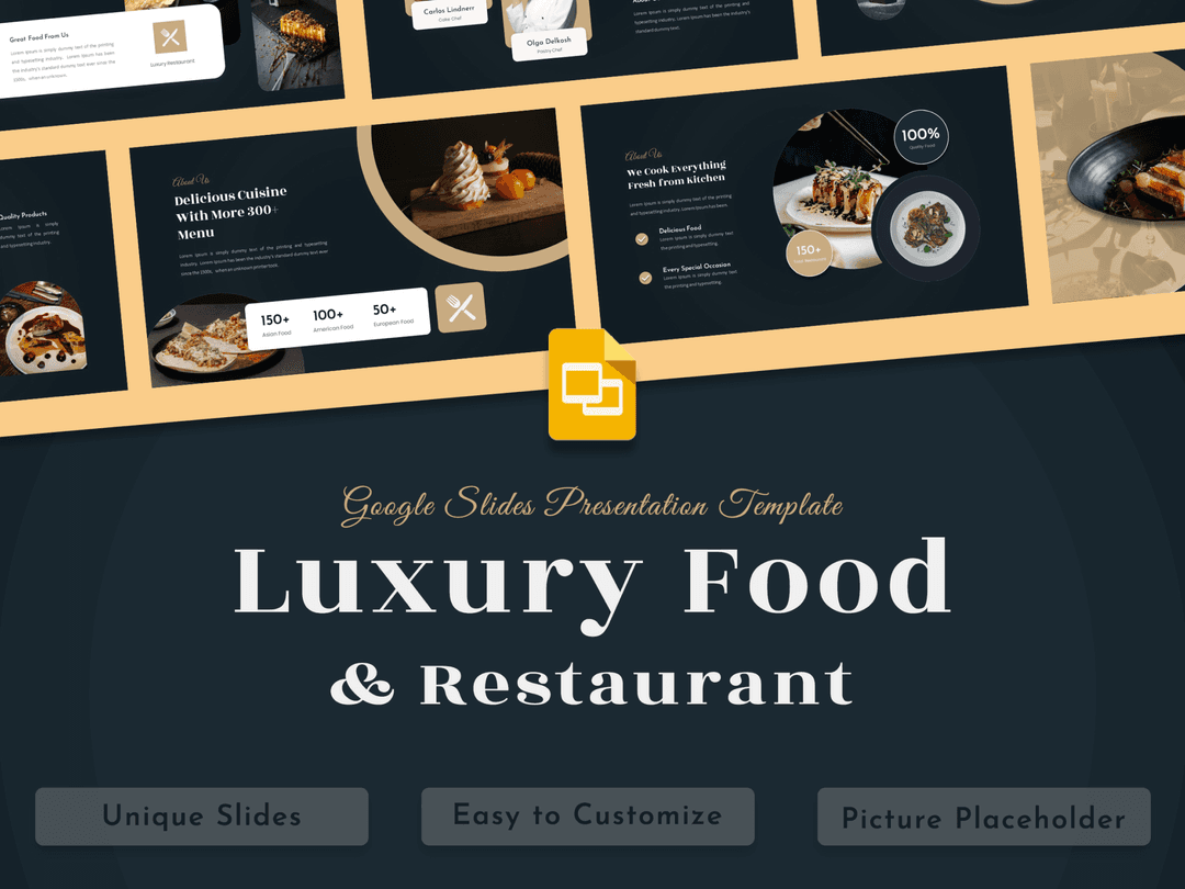 Mealmend - Luxury Food & Restaurant Google Slides 