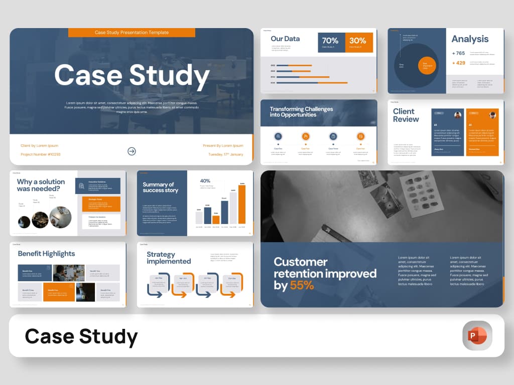 Case Study PowerPoint Presentation Template