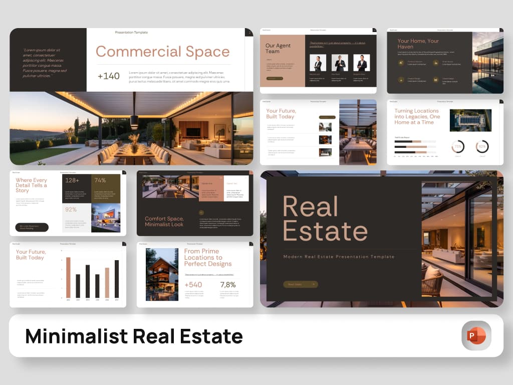 Minimalist Real Estate PowerPoint Presentation 