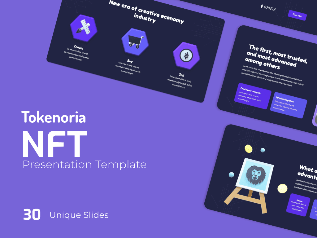 Tokenoria NFT - PowerPoint Presentation Templates