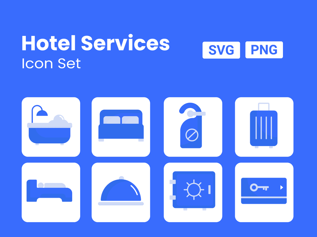 Hotel Services Icon Pack