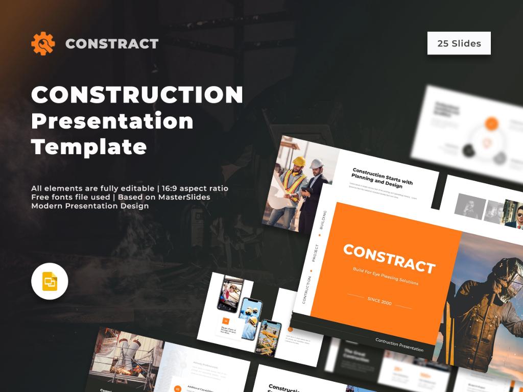 Constract- Construction Google Slides Presentation