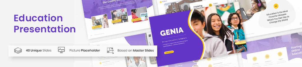 Genia- Online Education PowerPoint Presentation 