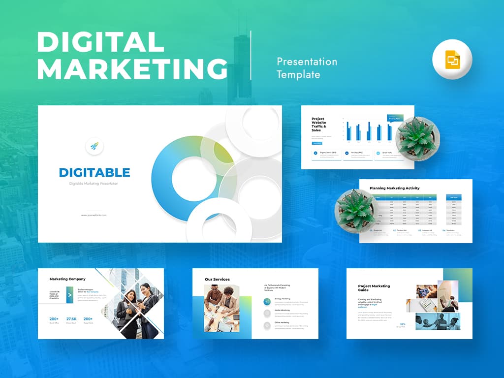 Digitable - Digital Marketing Google Slides 