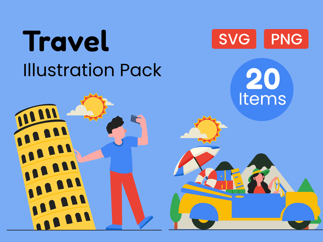 Travel Illustration Pack 