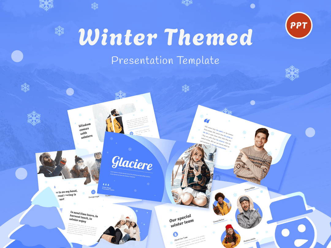 Glaciere- Winter Themed PowerPoint Presentation