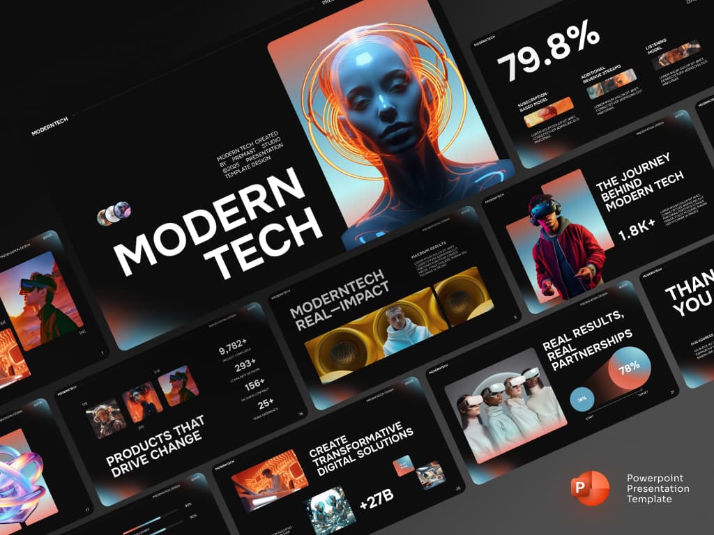 Modern Tech - Presentation PowerPoint Template