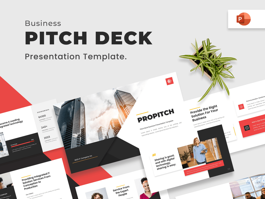 Propitch - Pitch Deck PowerPoint Template