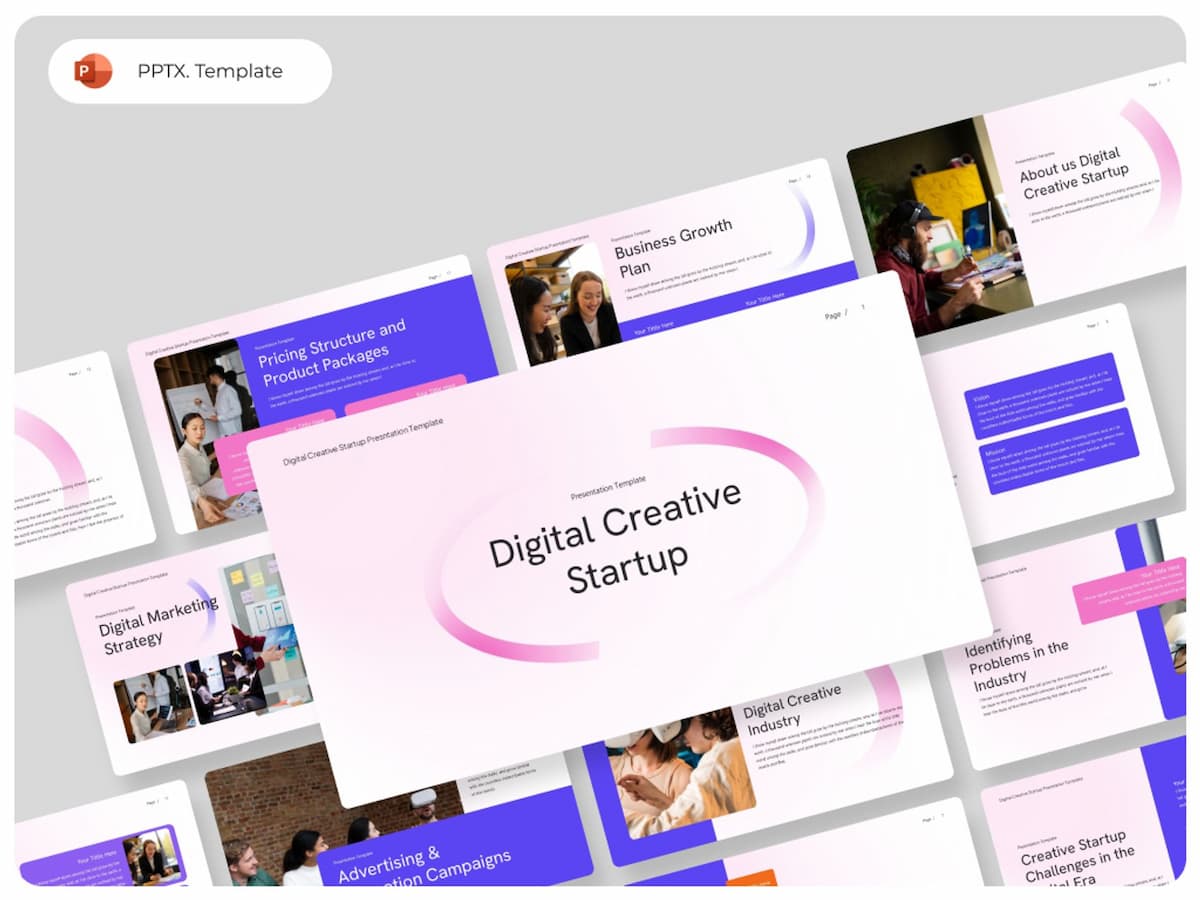 Digital Startup PowerPoint Presentation Template