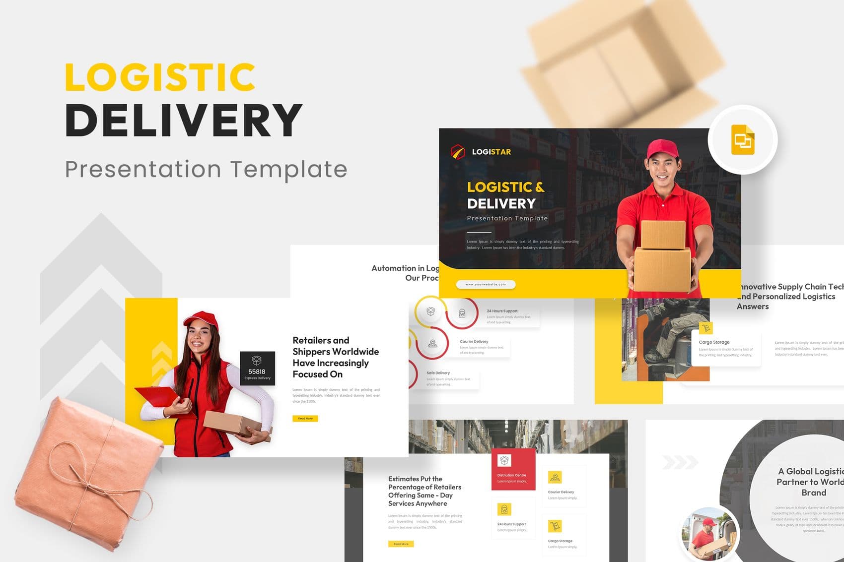 Logistar - Logistic and Delivery Google slides 