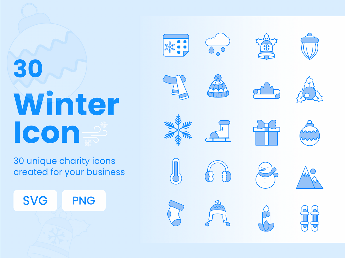 30 Winter Icon Pack