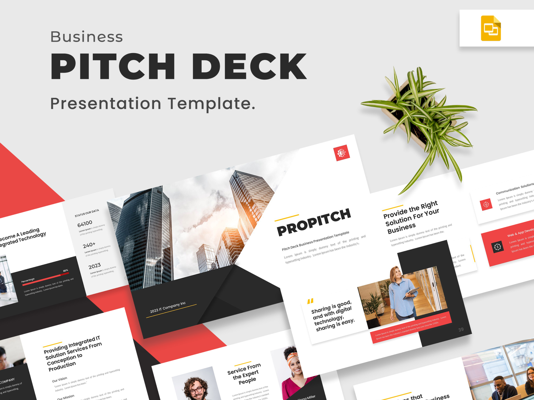 Propitch - Pitch Deck Google Slides Template