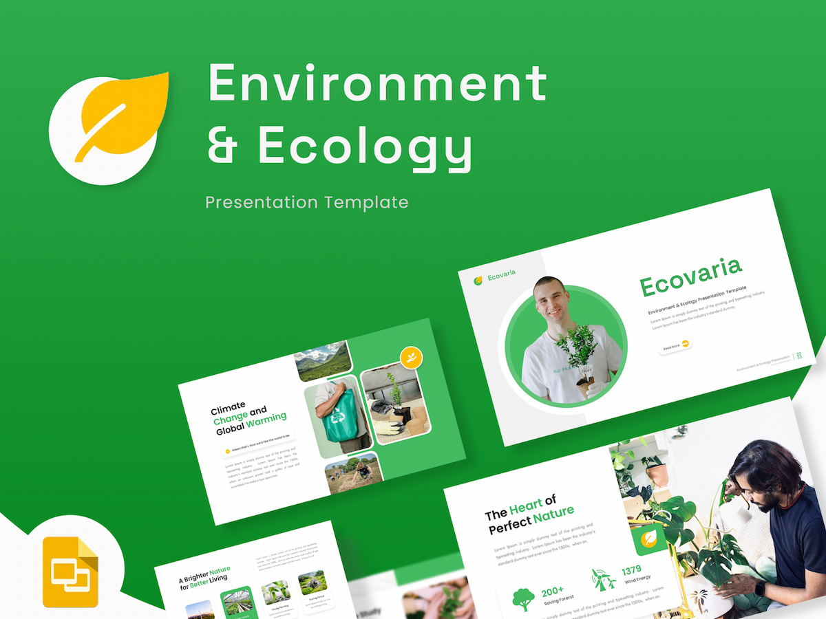 Ecovaria - Environment & Ecology Google Slides 