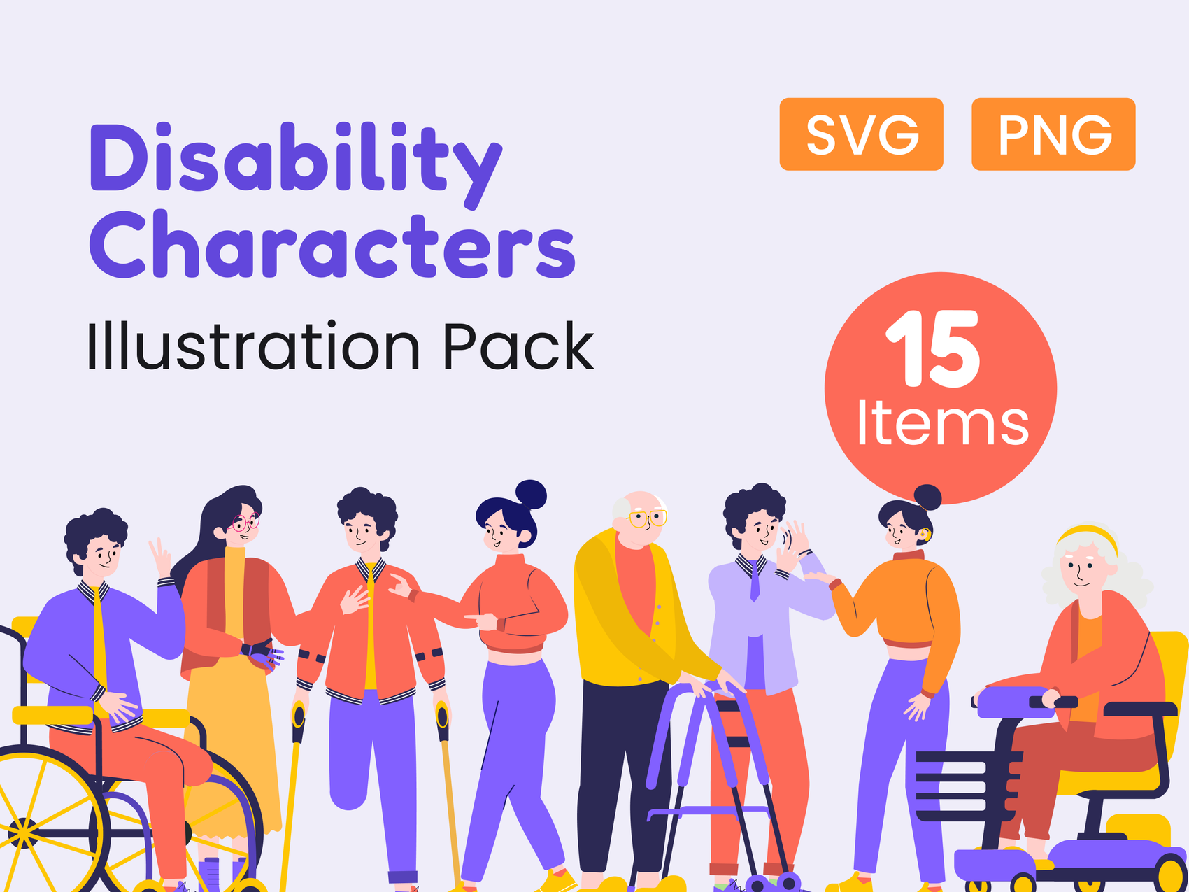 Disability Illustration Pack 