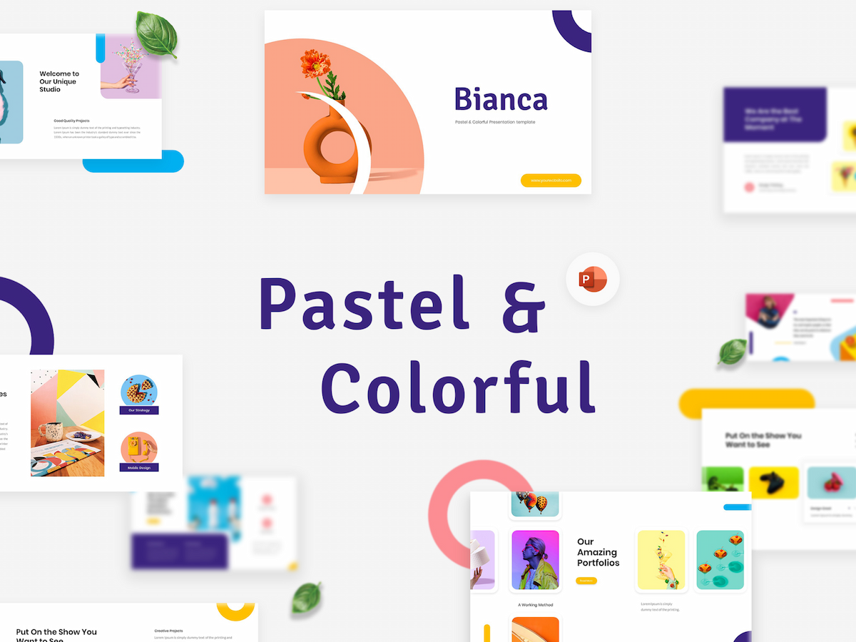 Bianca - Pastel & Colorful PowerPoint Template