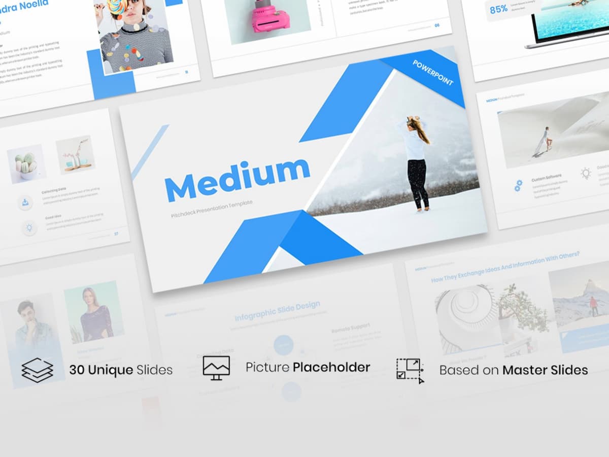 Medium- Pitch Deck PowerPoint Presentation 